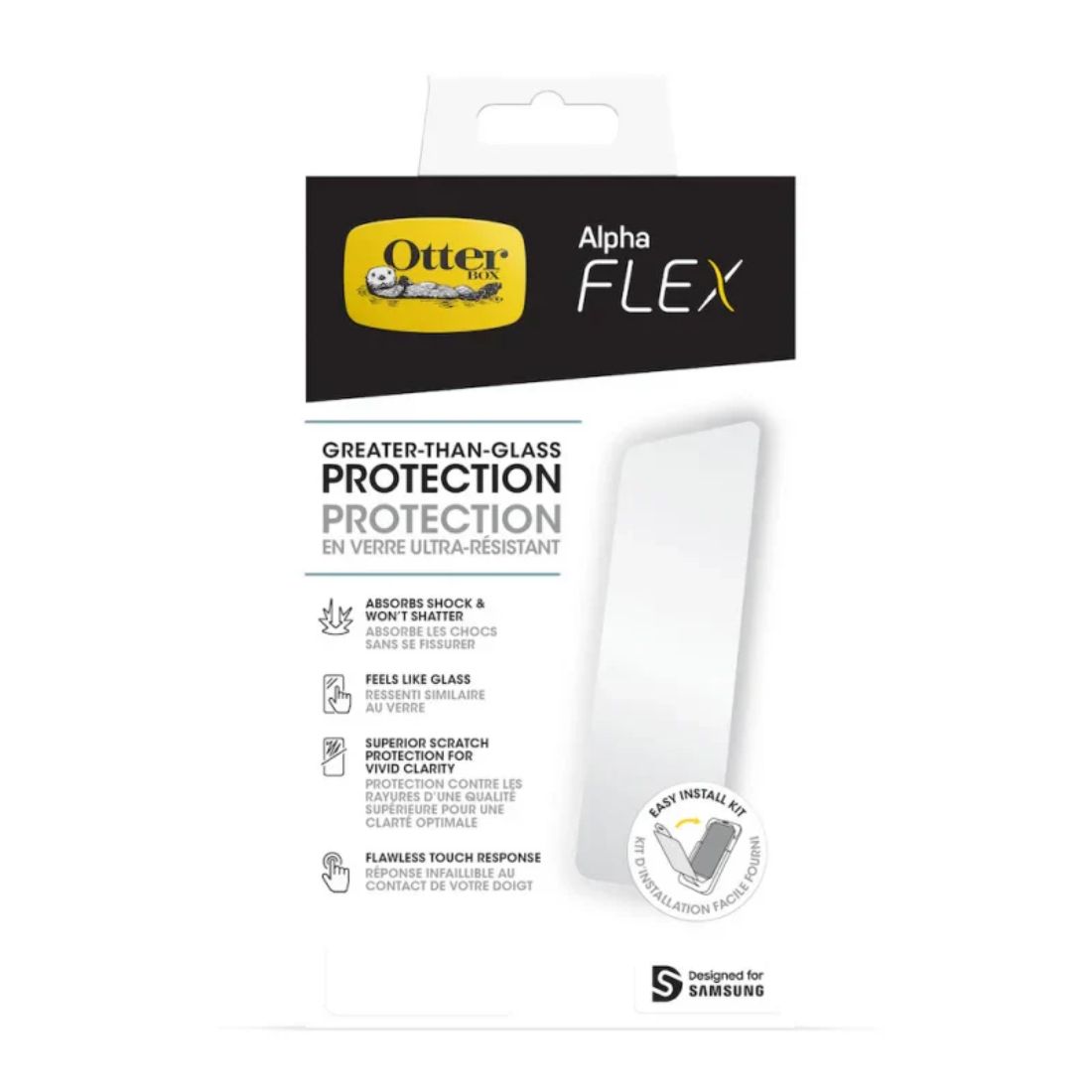Photo of Otterbox Alpha Flex Antimicrobial Glass Screen Protector for Galaxy S23+ Plus - Clear