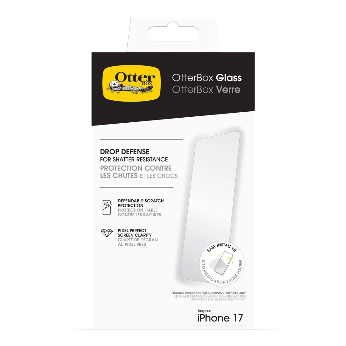 Photo of Otterbox Glass Screen Protector for iPhone 17 77-98674 - Clear