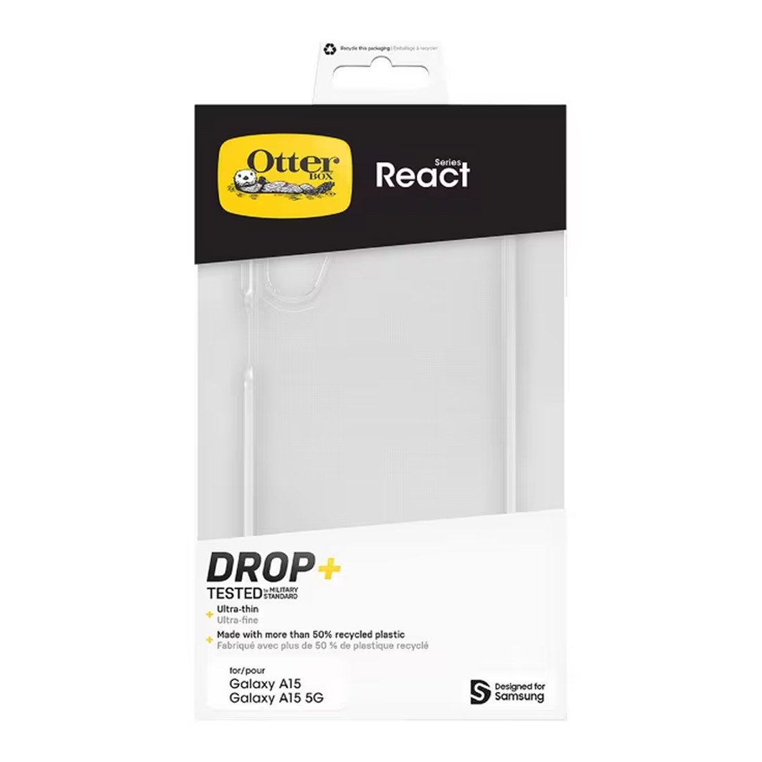 Photo of OtterBox React Case for Samsung Galaxy A15 77-95198 - Clear