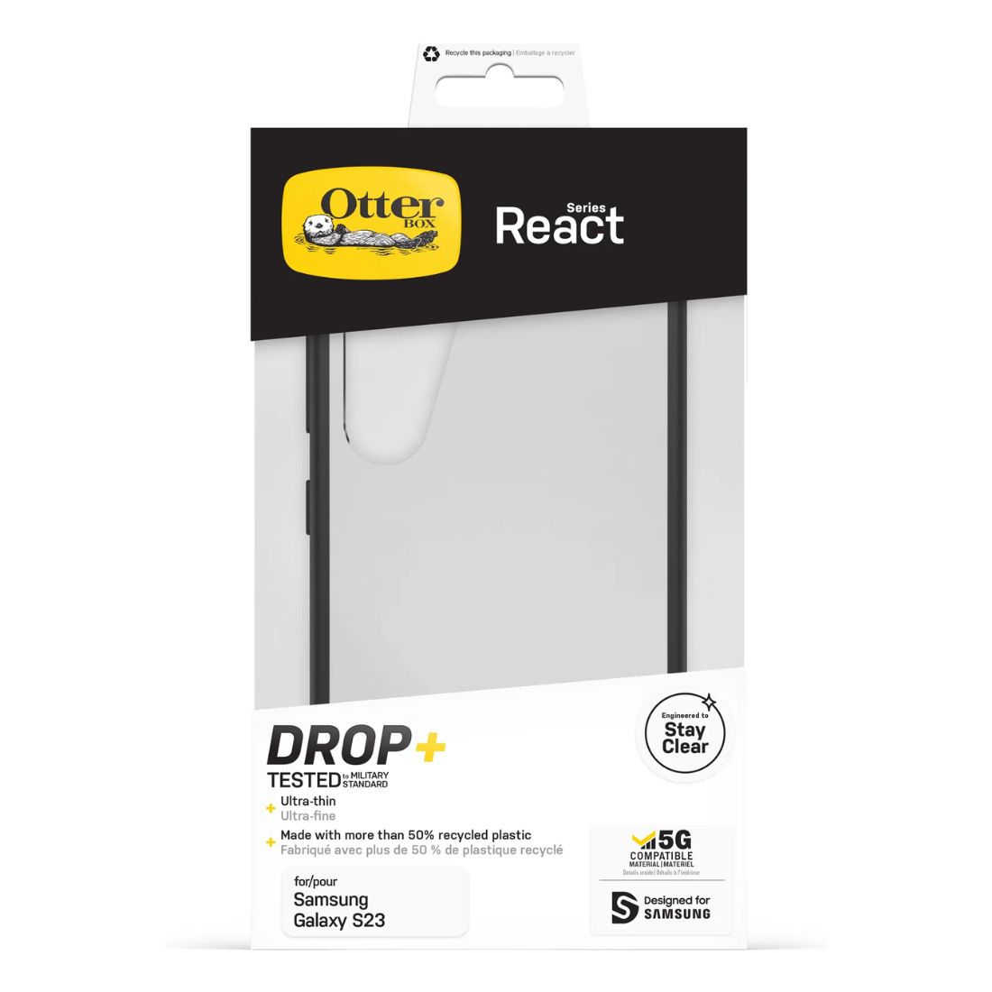 Photo of Otterbox React Series Phone Case for Samsung Galaxy S23 - Black