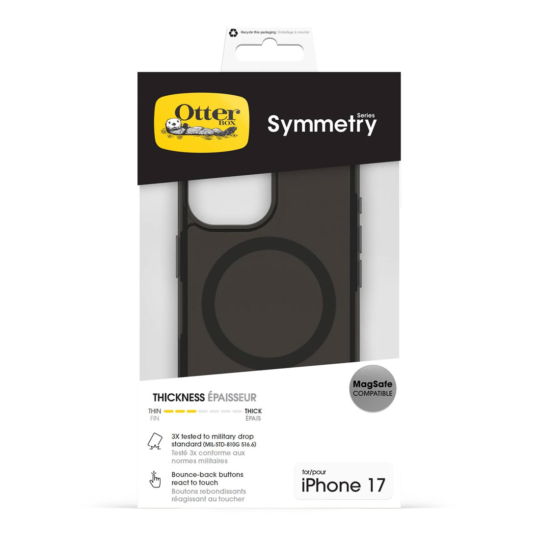 Photo of OtterBox Symmetry MagSafe For Apple iPhone 17 Case 77-99413 - Black