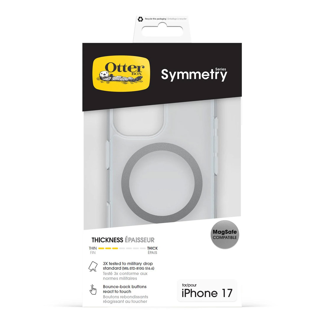 Photo of OtterBox Symmetry Clear MagSafe Apple iPhone 17 Case 77-98781 - Clear