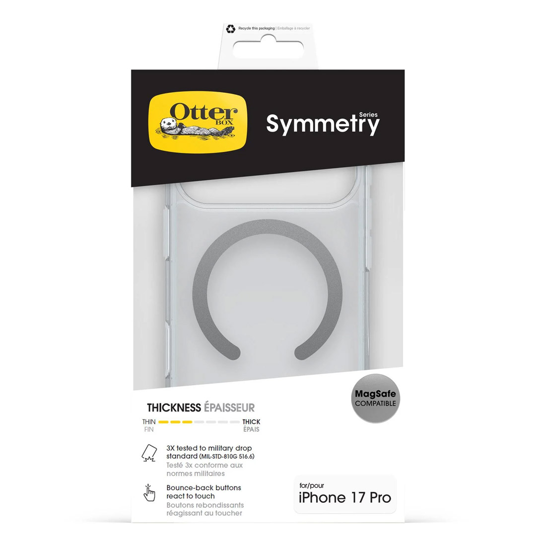 Photo of OtterBox Symmetry Clear MagSafe Apple iPhone 17 Pro Case 77-98831 -  Clear