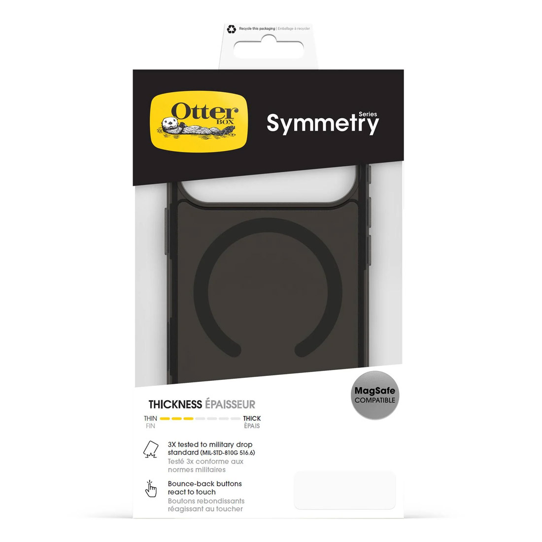 Photo of OtterBox Symmetry MagSafe For Apple iPhone 17 Pro Max Case 77-99434 - Black