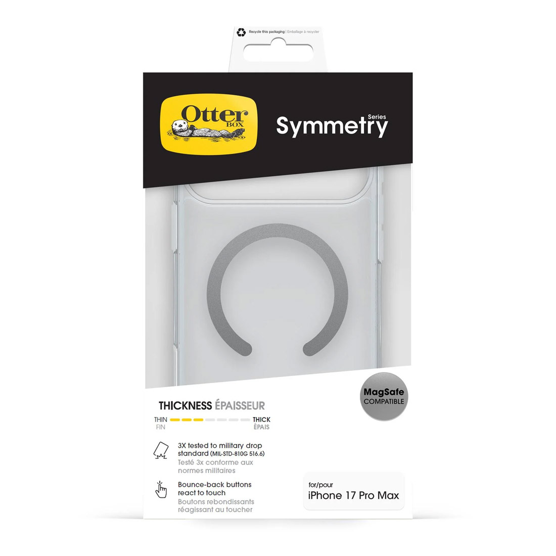 Photo of OtterBox Symmetry Clear MagSafe For Apple iPhone 17 Pro Max Case 77-98856 - Clear