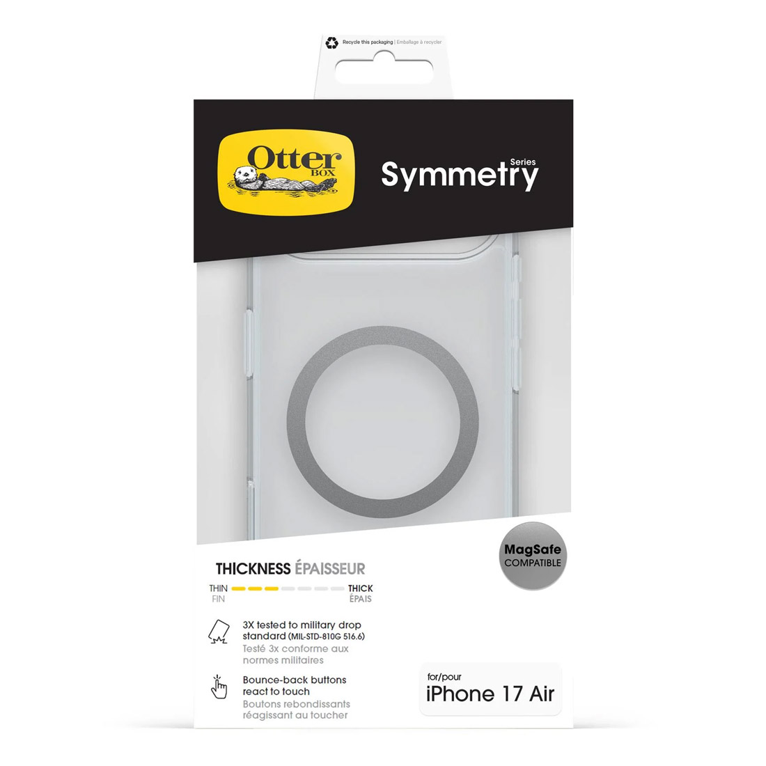 Photo of OtterBox Symmetry Clear MagSafe For Apple iPhone Air Case 77-98806 - Clear