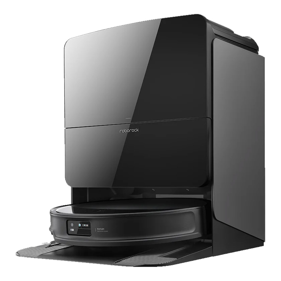 Roborock Saros 10R Robotic Vacuum w/ Multifunctional Dock 4.0 - Black-front side 