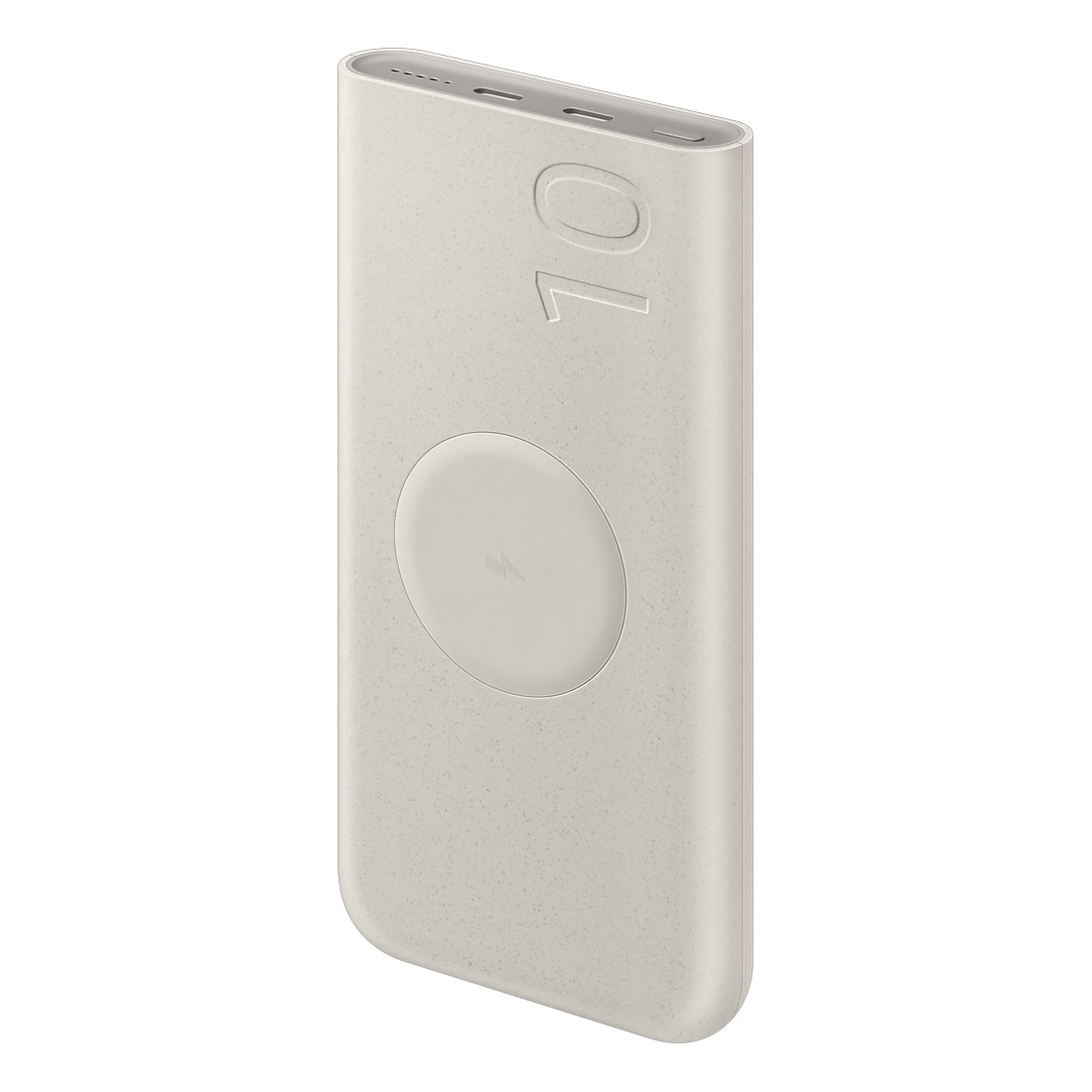Samsung 10,000mAh Wireless Battery Pack 25W Super Fast Charging (Two Type C Ports) - Beige-front 