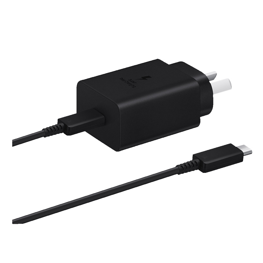 Photo of Samsung 45W AC Charger Power Adapter w/ 1.8m USB-C Cable - Black