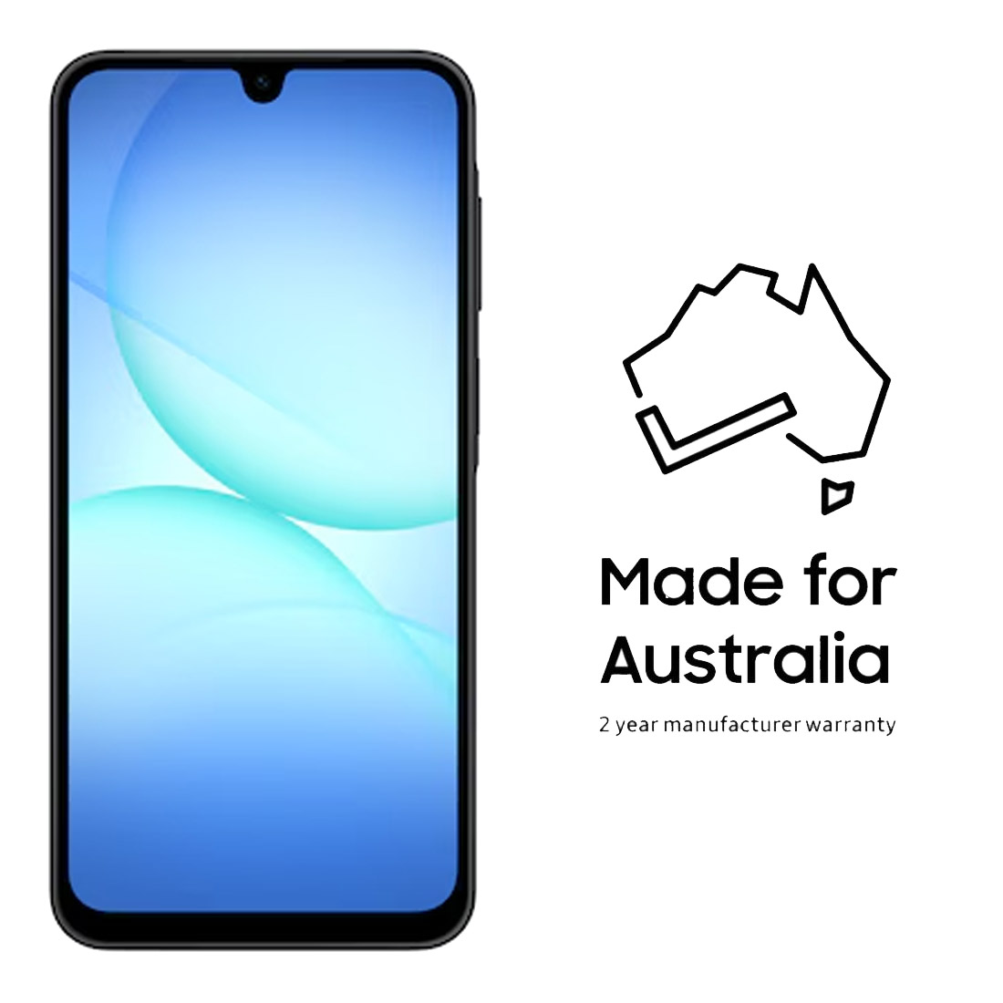 Samsung Galaxy A17 4G (128GB/4GB, 6.7'', SM-A175FZ) - Black-front 