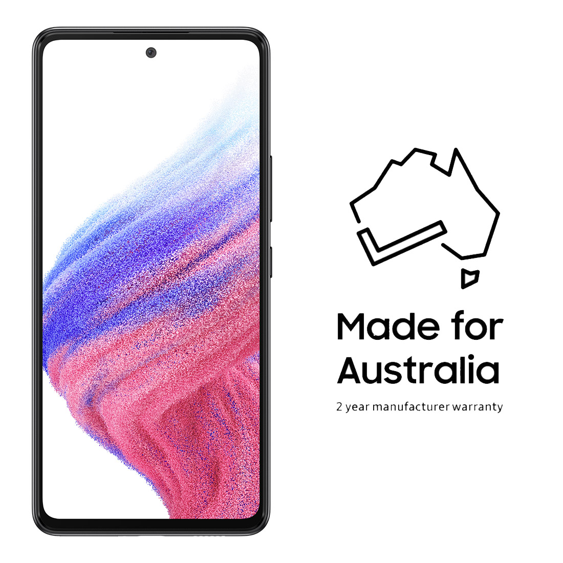 中古/ジャンク】au Galaxy A53 5G 6GB/128GB SCG15 オーサムブルー