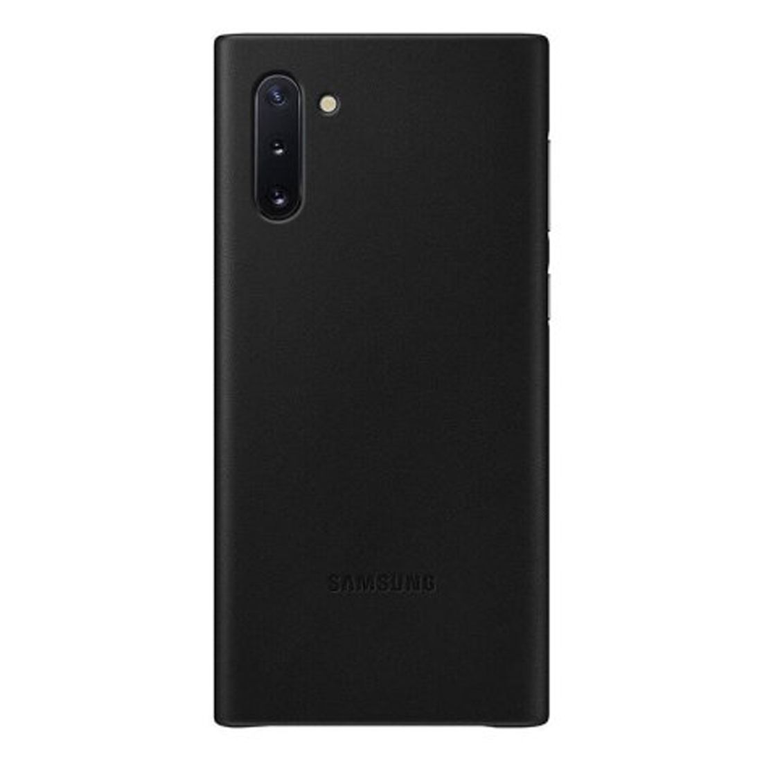 Samsung Galaxy Note 10 Leather Back Cover - Black