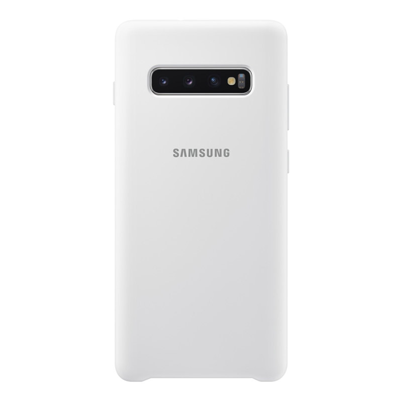 Samsung Galaxy S10+ Plus Silicone Cover - White