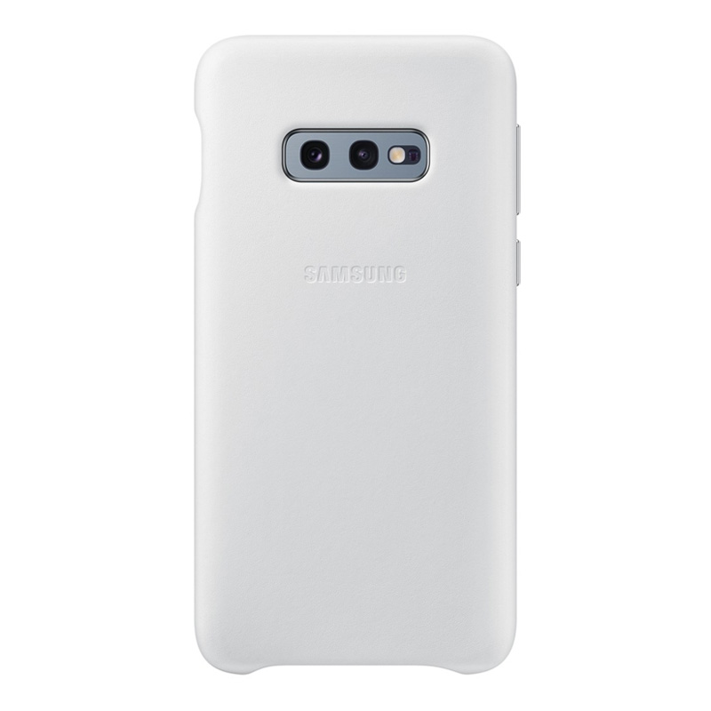 Samsung Galaxy S10e Leather Back Cover - White