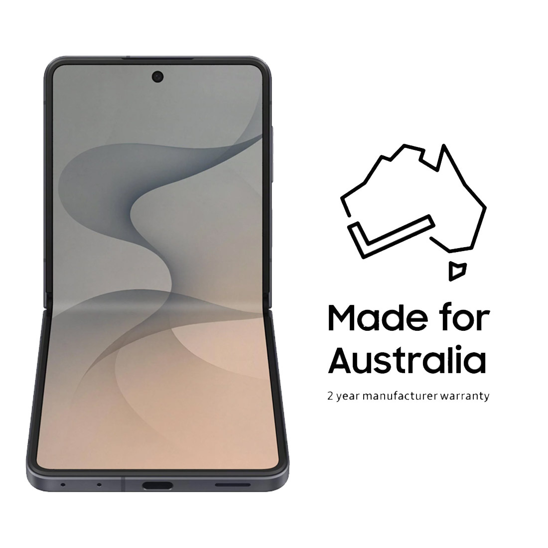 Samsung Galaxy Z Flip8 5G (Dual Sim, 256GB/12GB, 6.9’’, SM-F776BZ) - Graphite