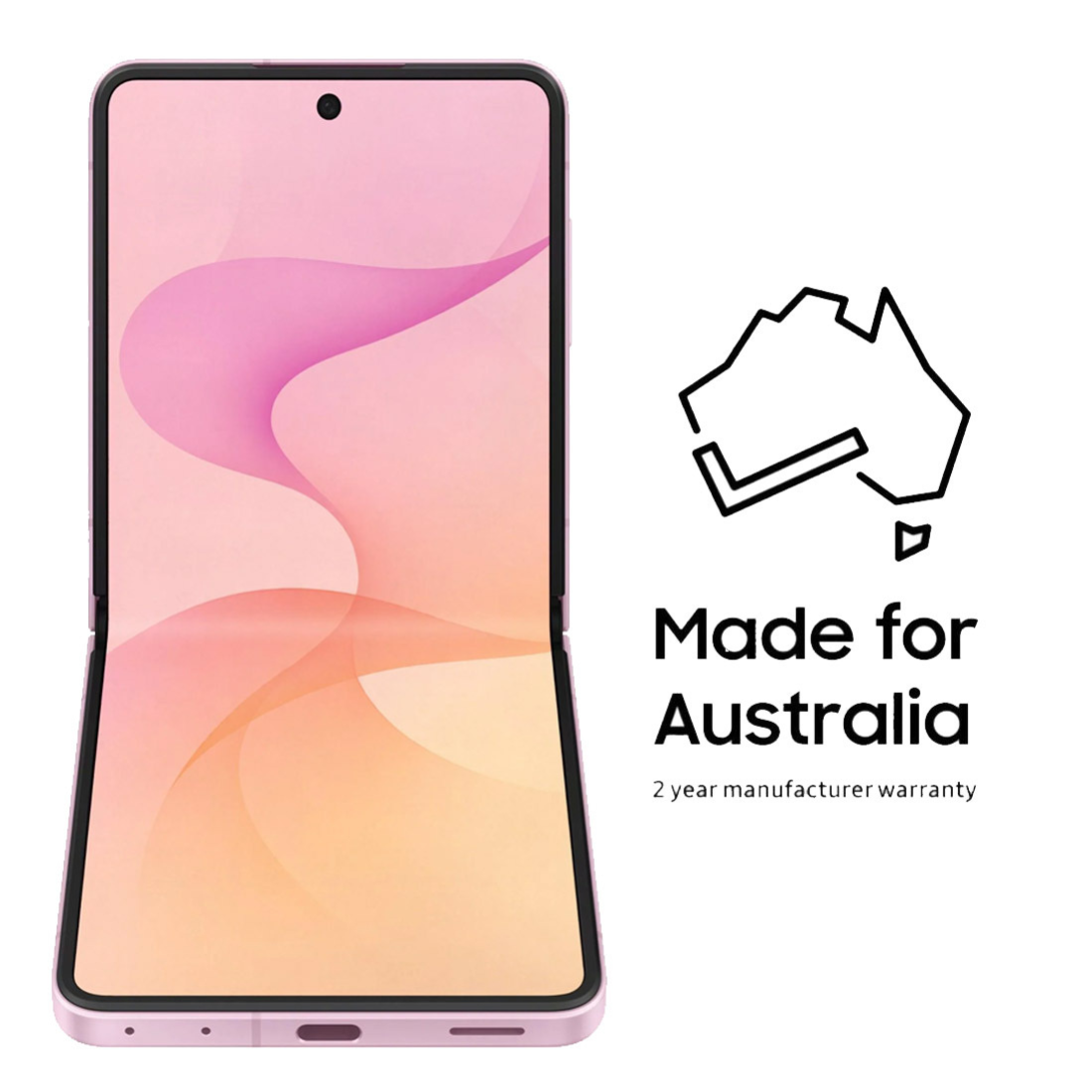 Samsung Galaxy Z Flip8 5G (Dual Sim, 256GB/12GB, 6.9’’, SM-F776BL) - Pink