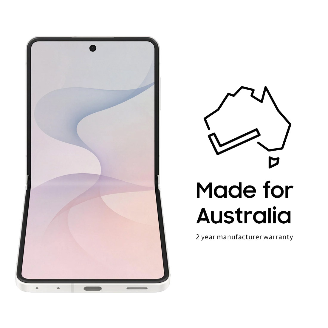 Samsung Galaxy Z Flip8 5G (Dual Sim, 512GB/12GB, 6.9’’, SM-F776BZ) - Cream-front 
