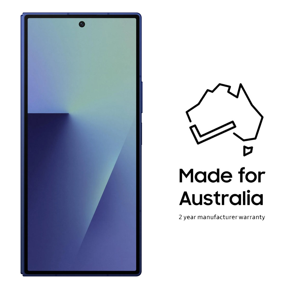 Samsung Galaxy Z Fold7 5G (Dual Sim, 1TB/16GB, 8'', SM-F966B) - Blue Shadow-fold front 