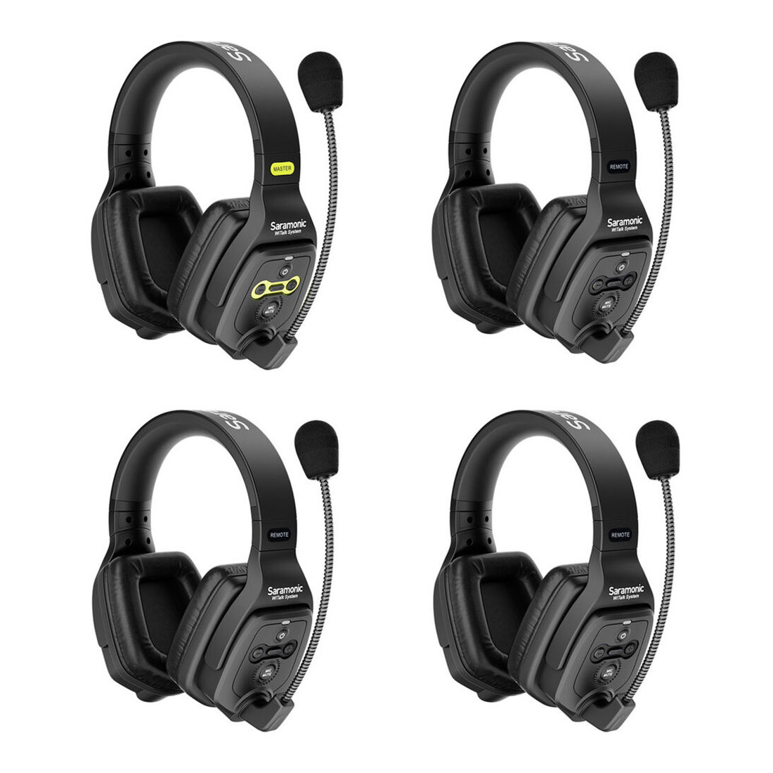 Photo of Saramonic WiTalk-WT4D 4-Person Full-Duplex Wireless Intercom System with Dual-Ear Headsets (1.9 GHz)