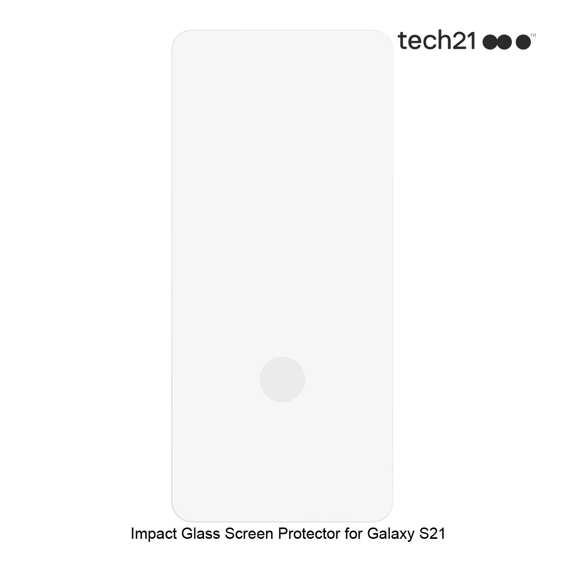 Tech21 Impact Glass Screen Protector w/ Anti-Microbial for Samsung Galaxy S21 T21-8733 - Clear