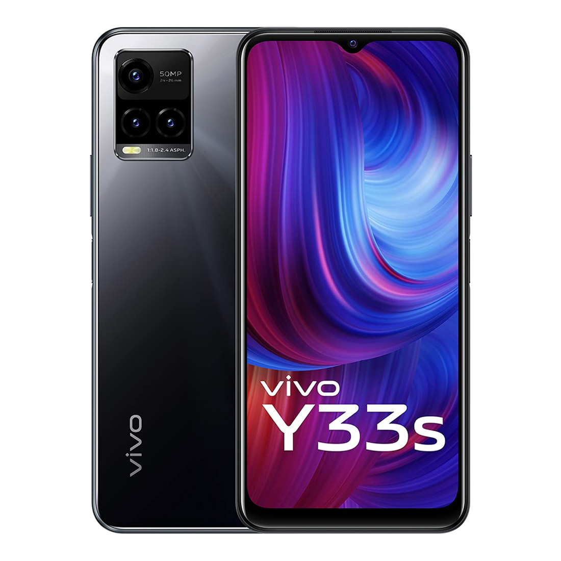 大容量128GB/RAM 8+4GB vivo Y33s SIMフリー ブラック Vivo Y33s (Dual Sim, 6.58'', 128GB/8GB) - Mirror Black | Mobileciti