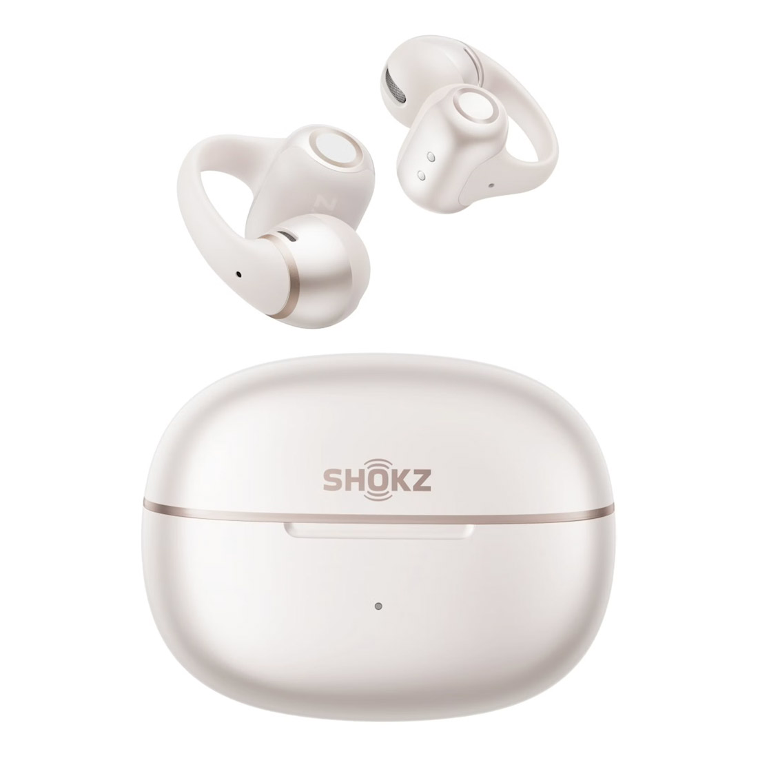 Shokz OpenDots 2 Open-Ear Earbuds - White-combo