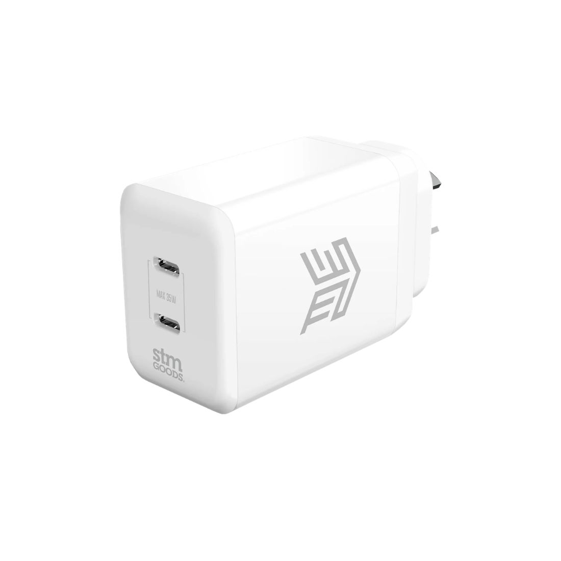 Photo of STM 35W Dual Port USB-C Fast Charge Power Adapter - White
