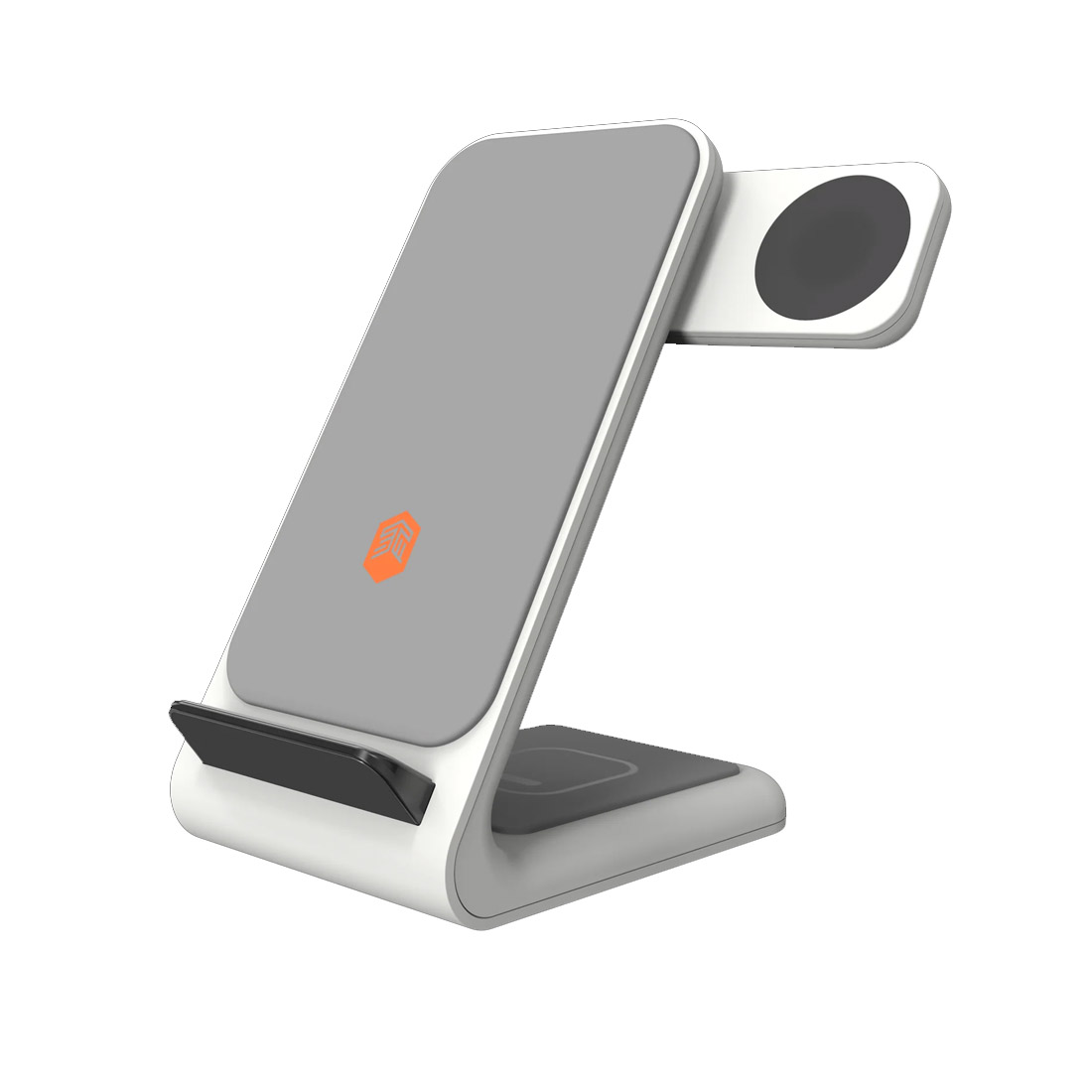 STM ChargeTree Swing Multi-Device Wireless Charging Station w/ Wall Plug - White-main 