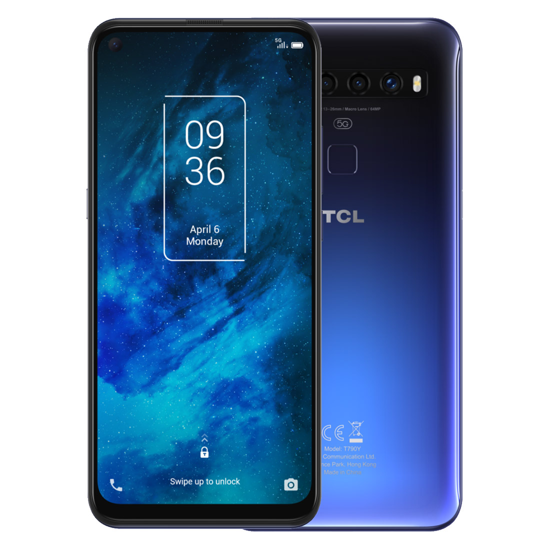 TCL 10 5G (6GB/128GB, 6.53'') - Chrome Blue