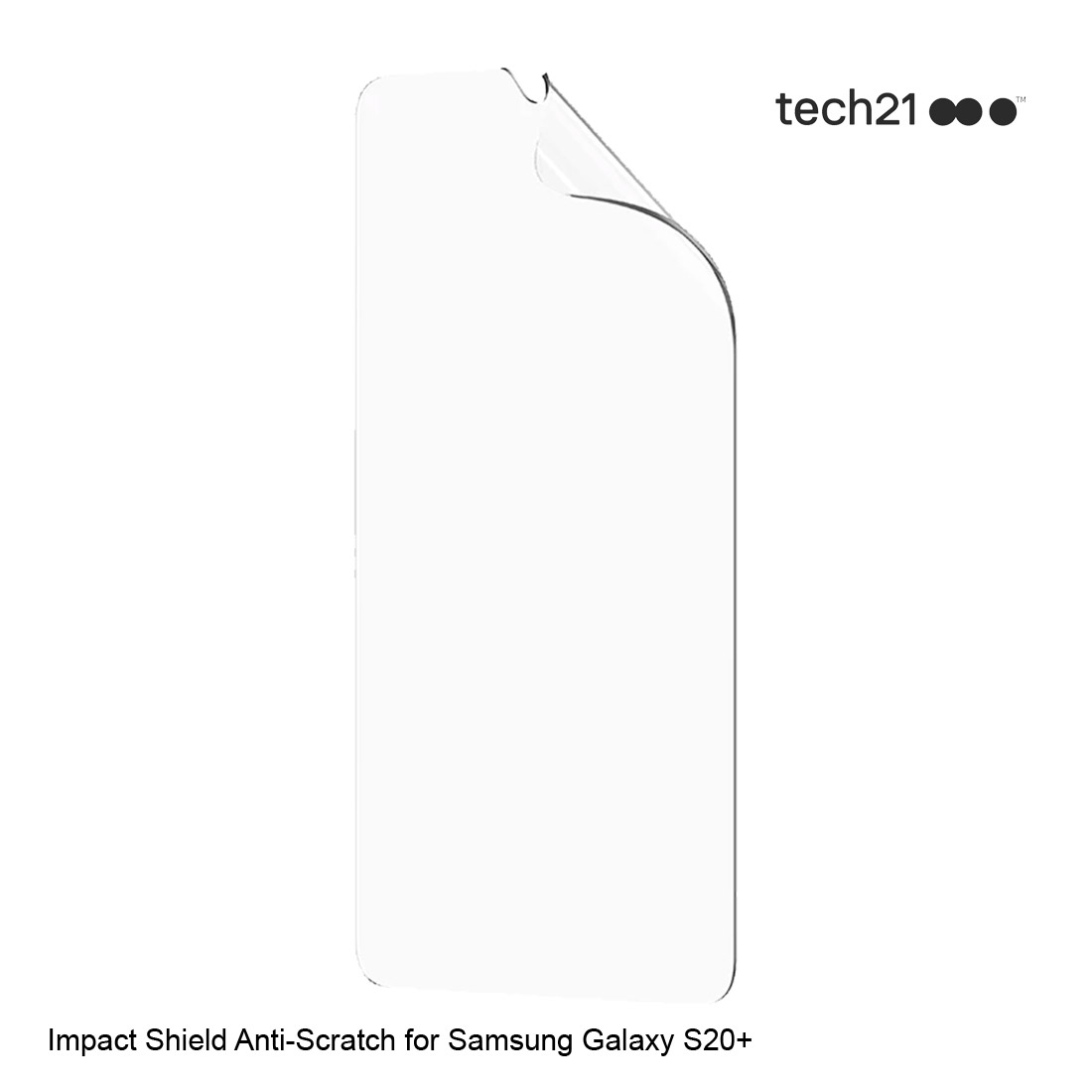 Tech21 Impact Shield Anti-Scratch Screen Protector for Samsung Galaxy S20+ Plus T21-7676 - Clear