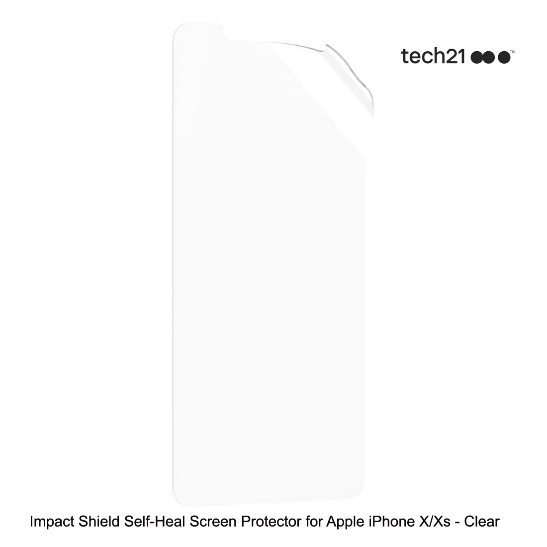 Tech21 Impact Shield with Self-Heal Screen Protector for Apple iPhone X/Xs T21-6783 - Clear