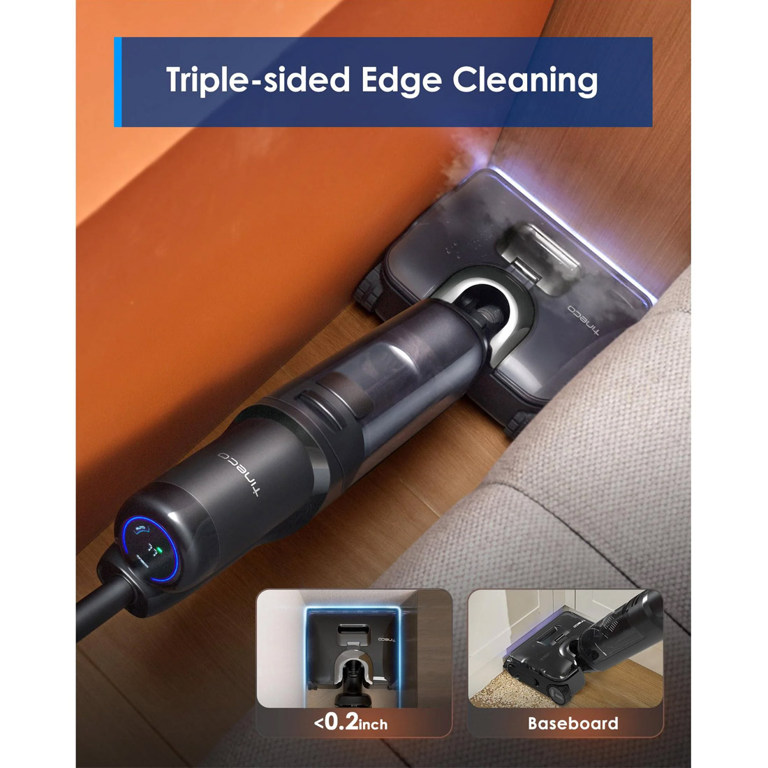 Tineco Floor One S7 Stretch Steam Floor Washer - Black
