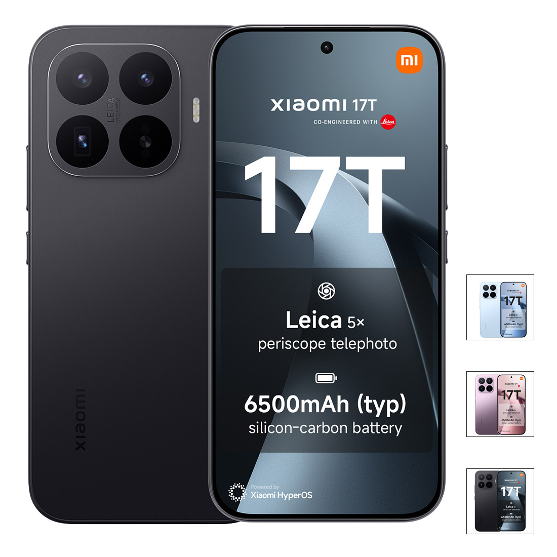 Xiaomi 17T 5G (Dual Sim, 256GB/12GB, 6.59, Leica Camera, AU Version) - Black-main 