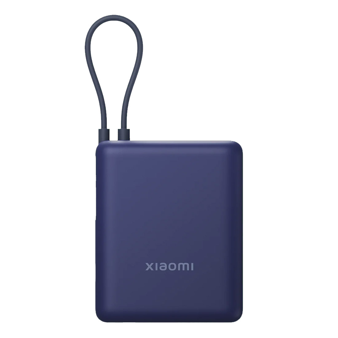Xiaomi 33W Power Bank 10000mAh (Integrated Cable) - Ice Blue-front side 