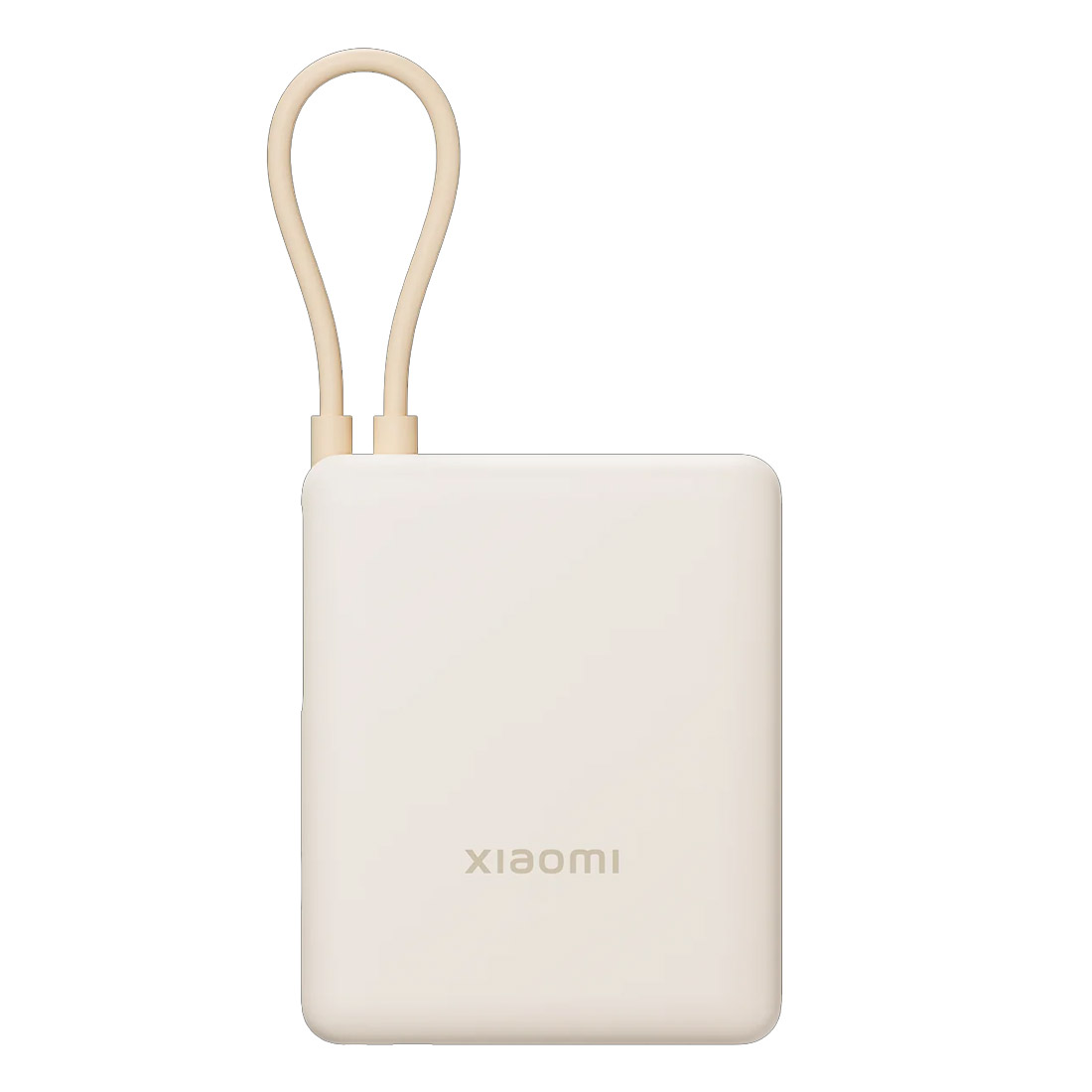 Xiaomi 33W Power Bank 10000mAh (Integrated Cable) - Tan-front 