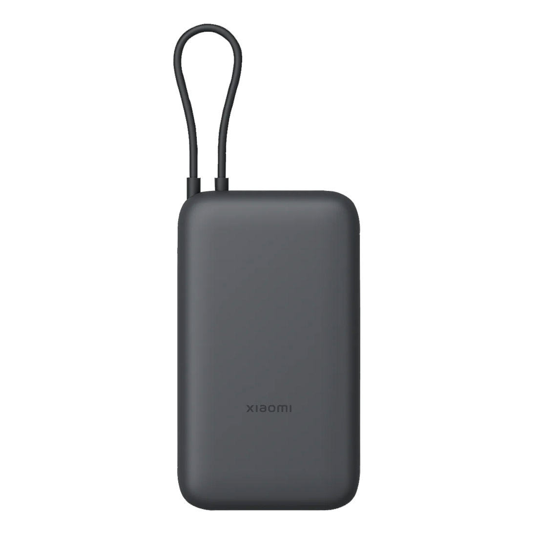 Xiaomi Power Bank 20000mAh (Integrated Cable) - Dark Gray-front 