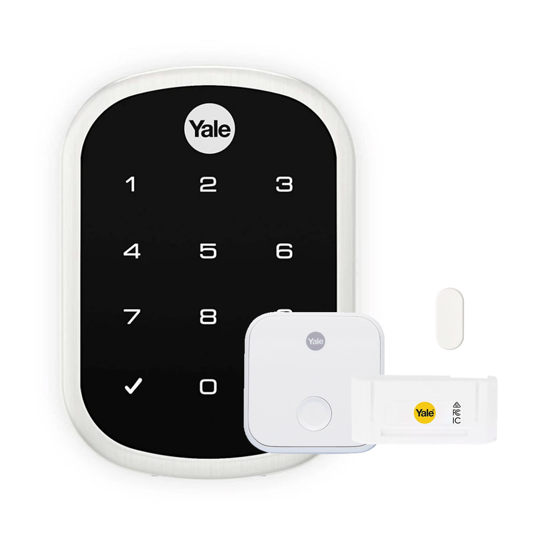 Yale Assure Lock SL Digital Deadbolt & Yale Home Kit Satin Chrome