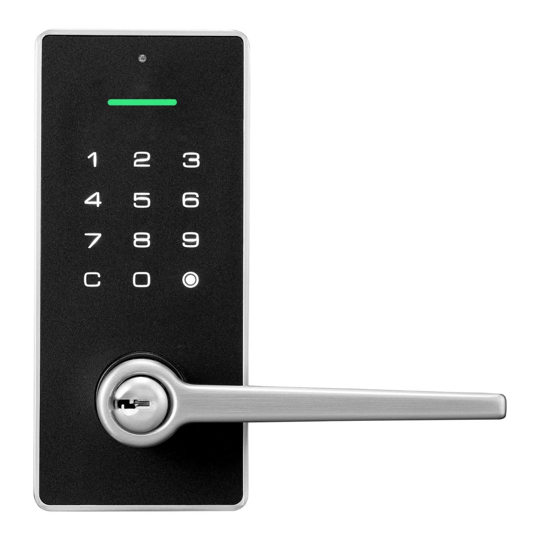 Photo of Yale Libi Digital Keyed Lever Door Lock - Satin Nickel