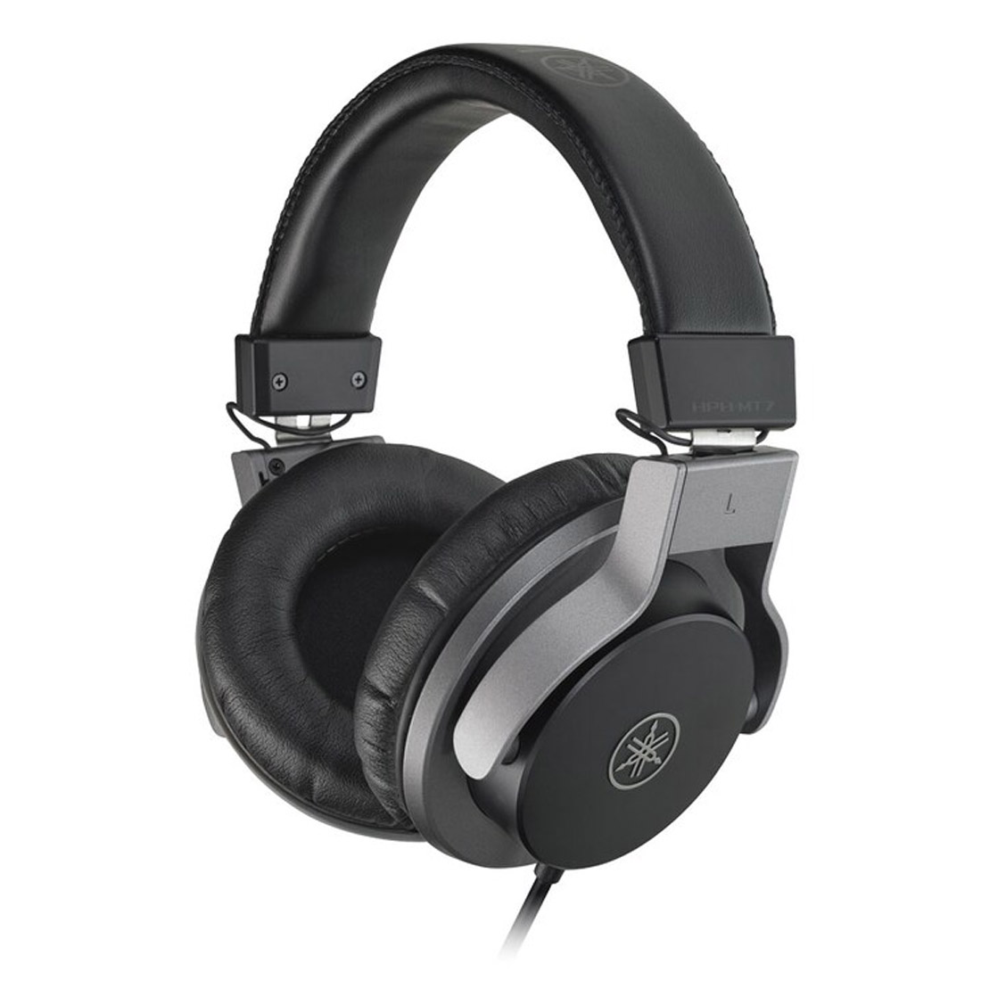 Yamaha HPH-MT7 High Resolution Over Ear Studio Monitor Headphones - Black-front side 