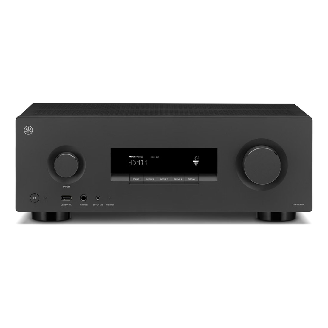 Yamaha RX300A 5.2-Channel Home Theater AV Receiver - Back -front 