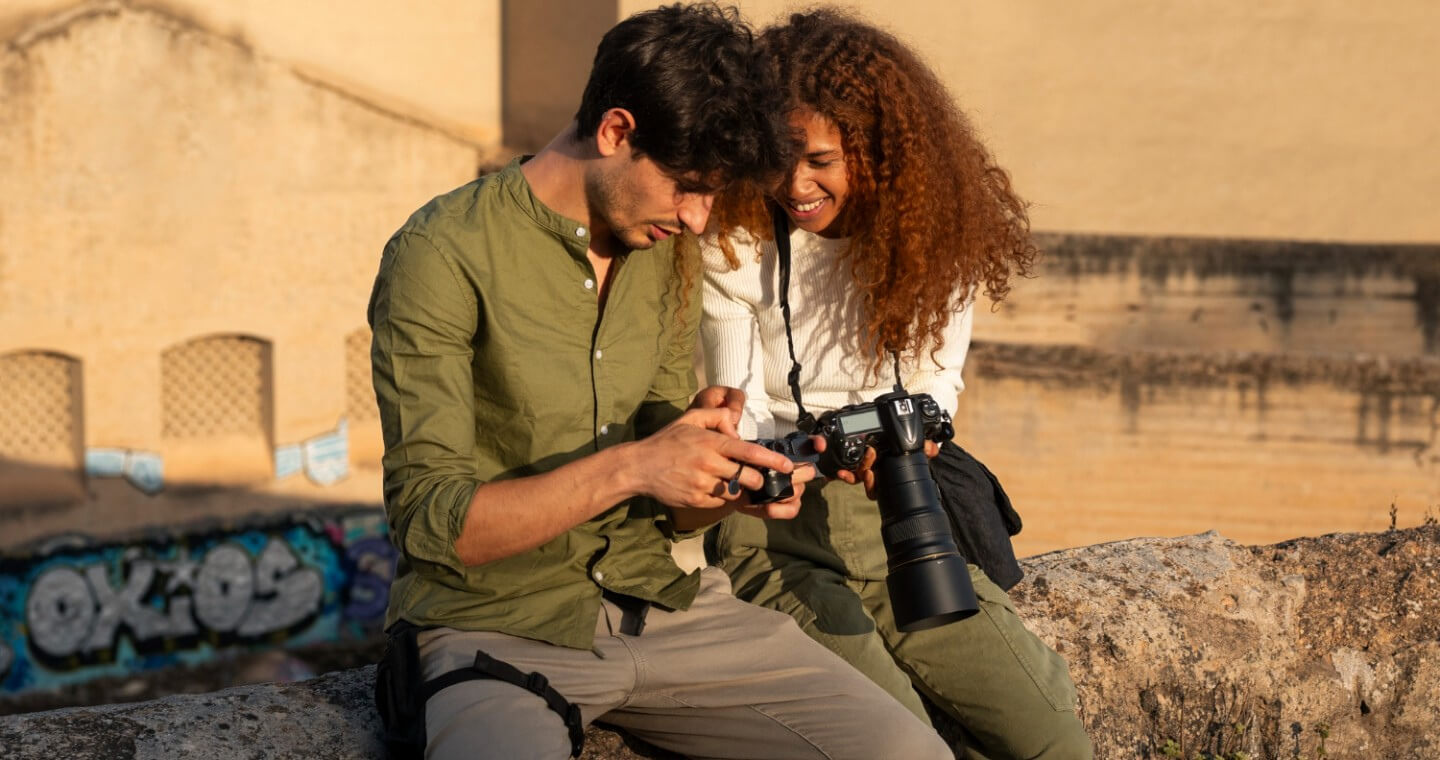 photographers exploring abandoned location
