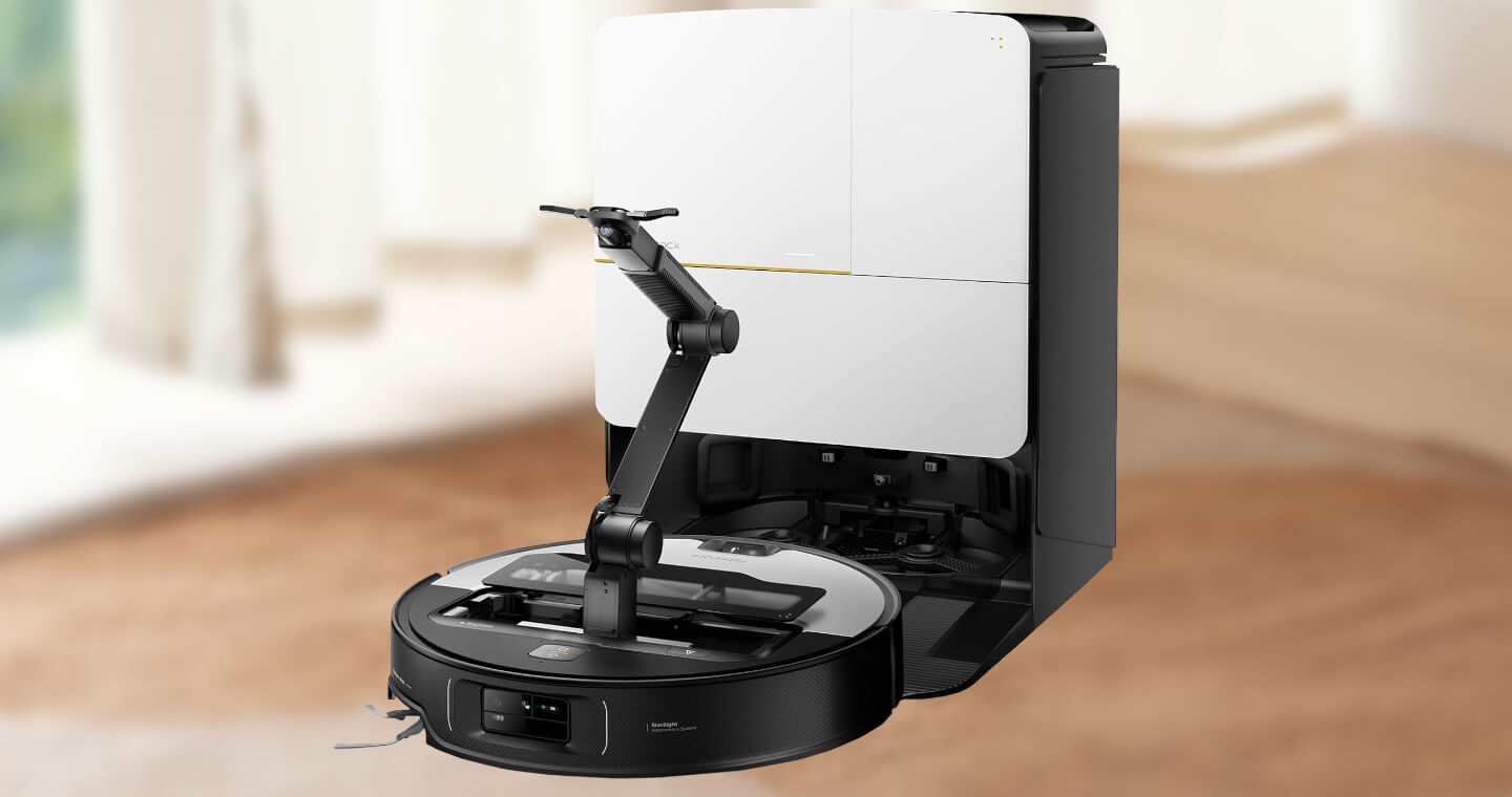 Slim Robot Vacuum & Mop Combo - 2.99" Height, Self-Charging, For Hard Floors & Pet Hair