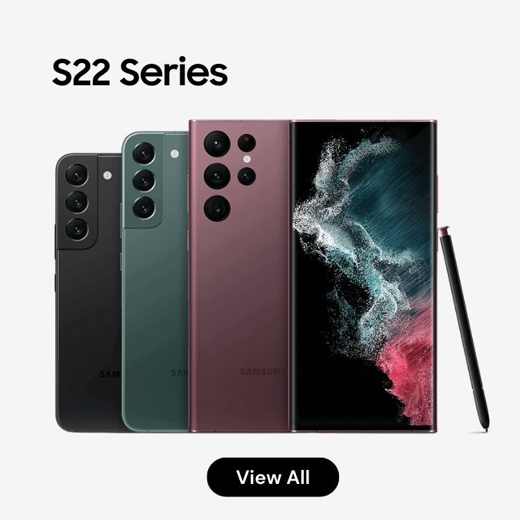 Samsung Galaxy S22 smartphones